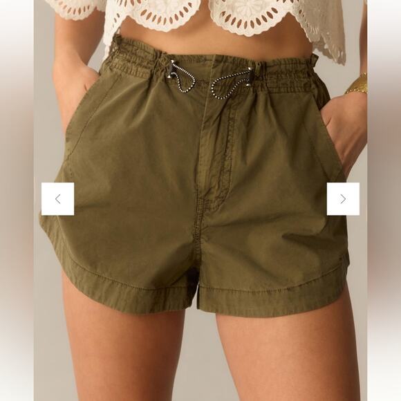 Anthropologie Khaki High Waist Shorts - Picture 1 of 7